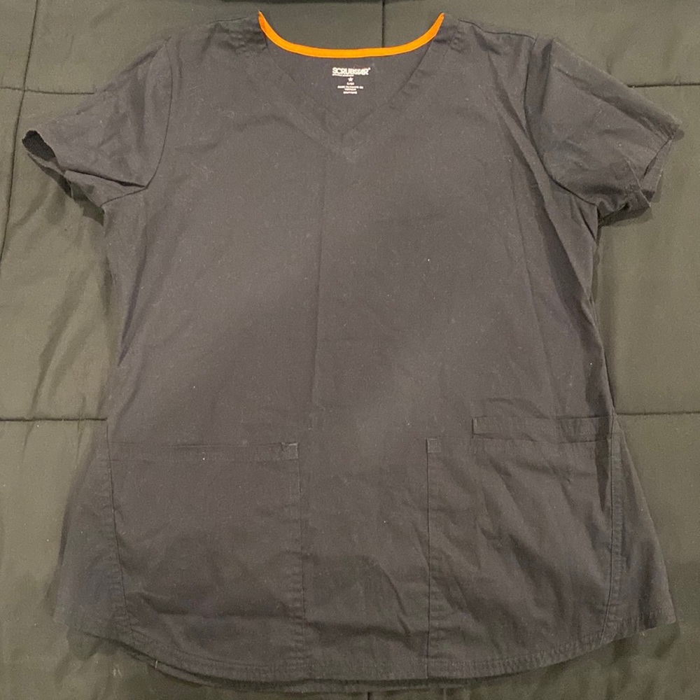 All Black Scrub Top